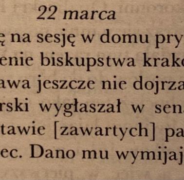 Obrady Sejmu i Senatu RP Obojga Narodów w dniu 22 marca 1632 r. na które przybył z prośbą poseł cesarza z Niemiec