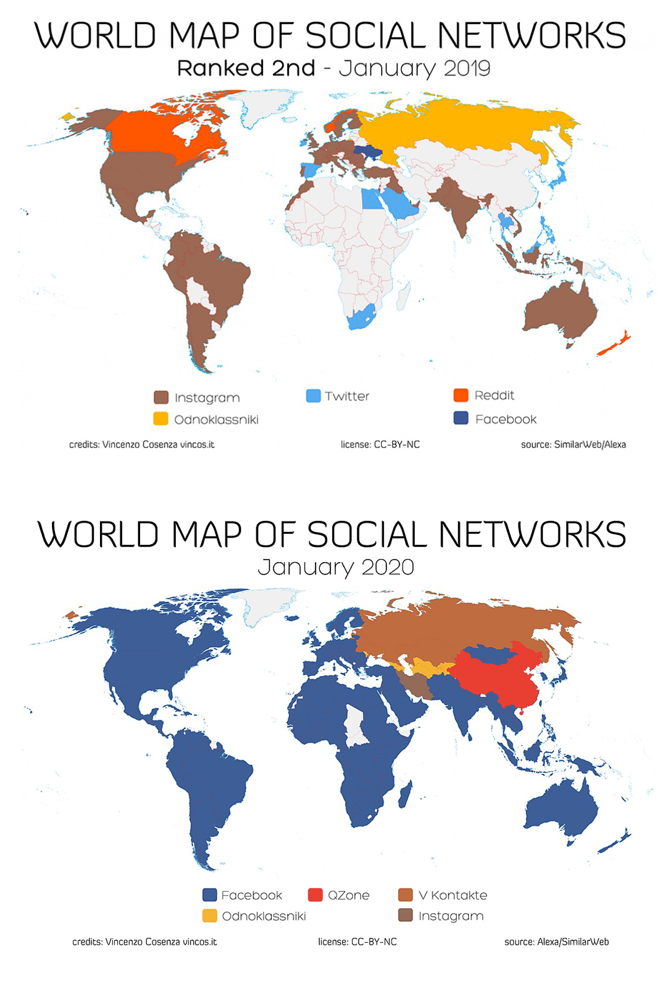 Geopolityka: Najpopularniejsze sieci społecznościowe na świecie