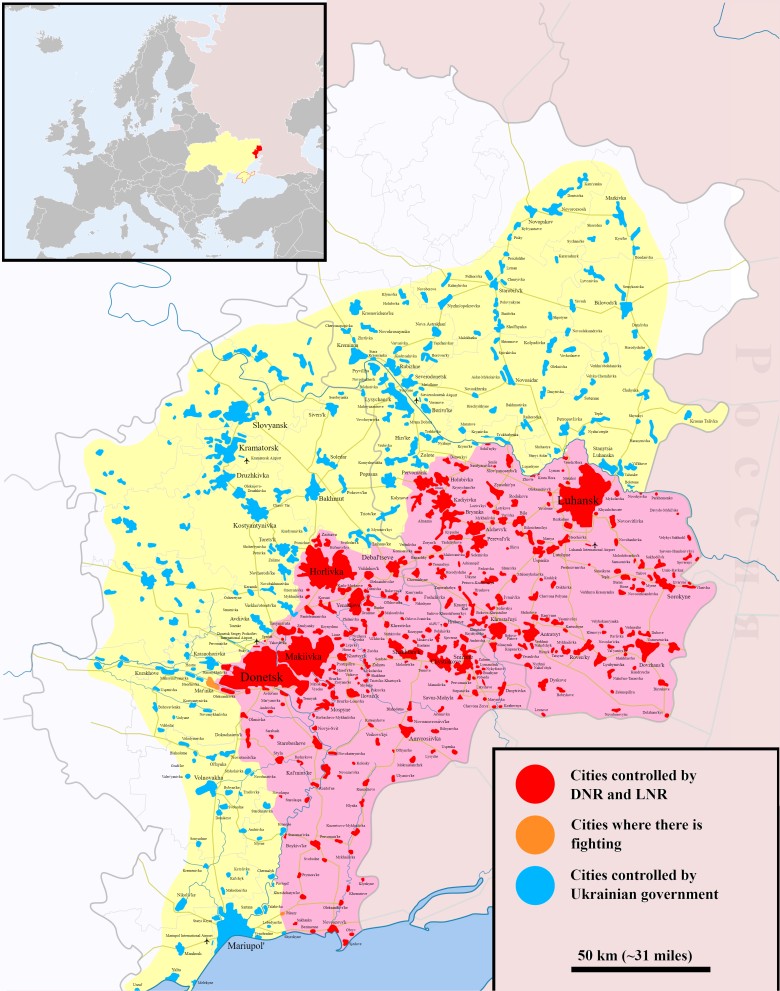 Wojna ukraińsko-rosyjska 2014-..., Donbas