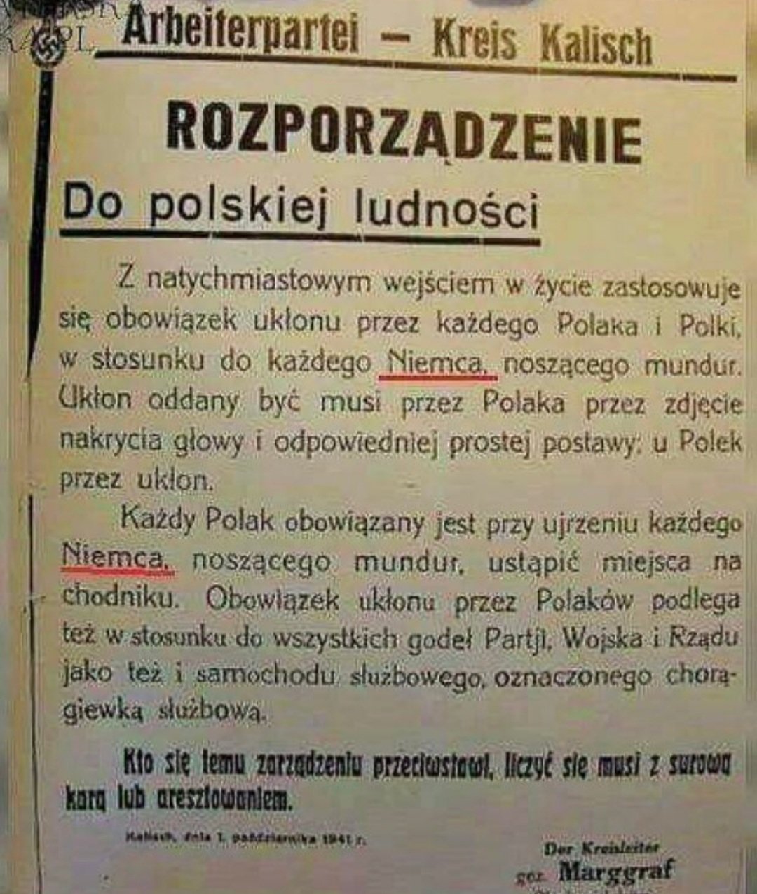 Okupacja ... do ludności polskiej