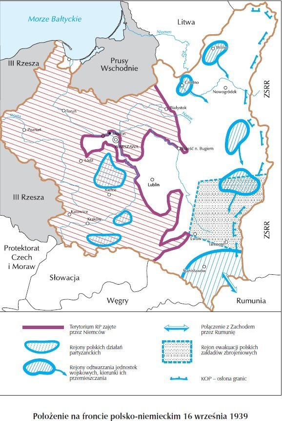 Położenie wojsk polskich z dnia 16.09.1939