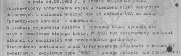 TW Bolek, Arłamów 18 V 1982 r.