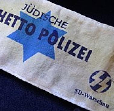 Opaski Jüdischer Ordnungsdienst żydowskiej organizacji pomagającej Niemcom w holocauście 1941-1945