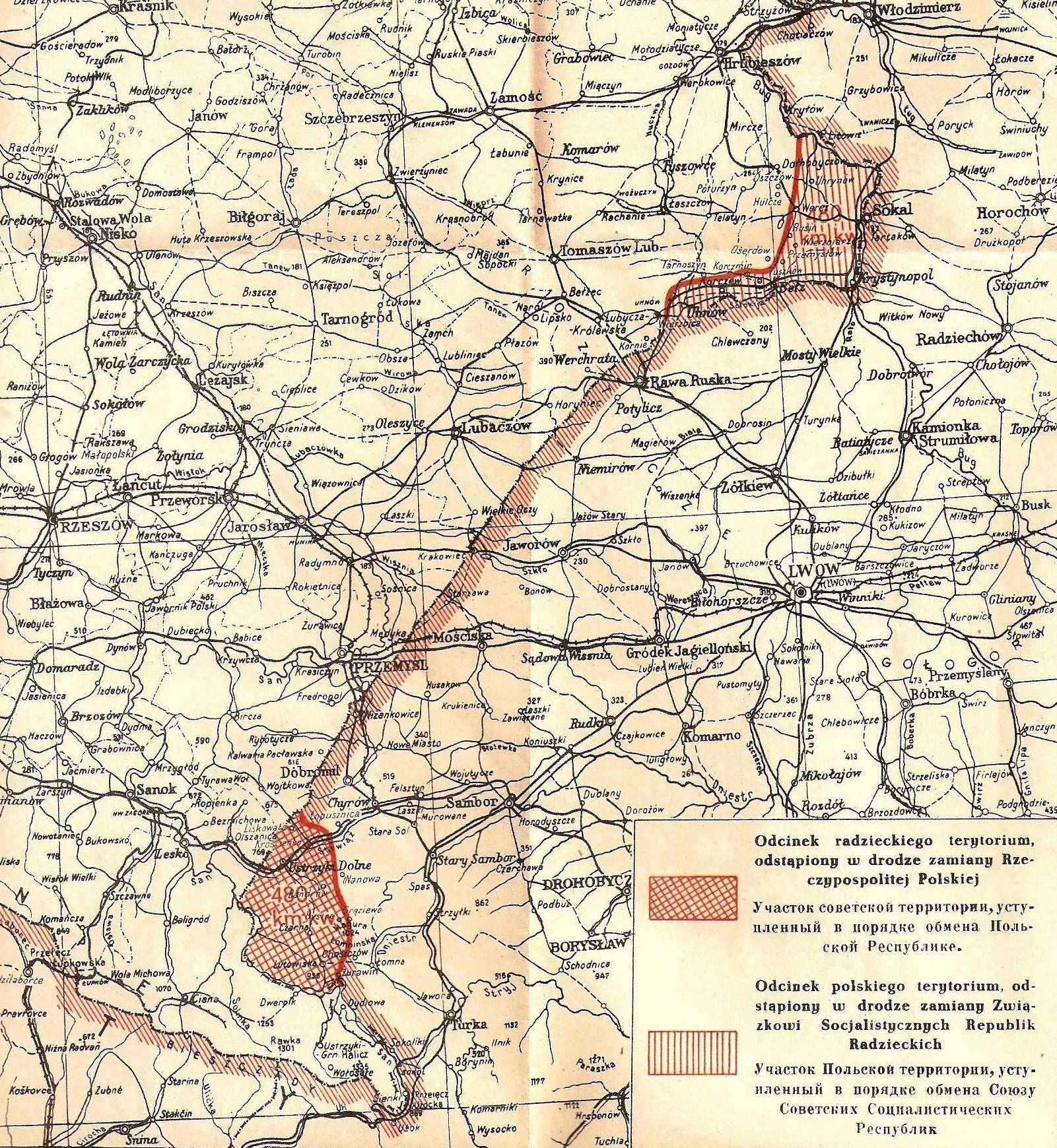 70 lat temu podpisano Umowę o zmianie granic z 15 lutego 1951 r. ZSRS przejął ważny strategicznie węzeł kolejowy ...