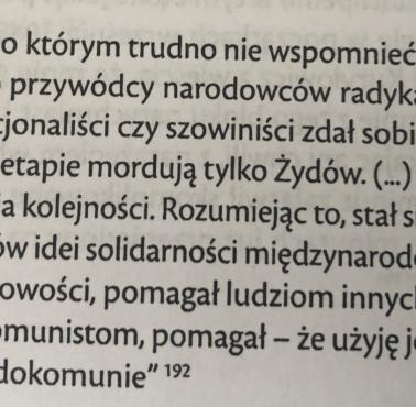 Cyrankiewicz o postawie Mosdorfa (jeden z przywódców ONR) w Auschwitz: „Pomagał więc ludziom innych narodowości, pomagał ..."