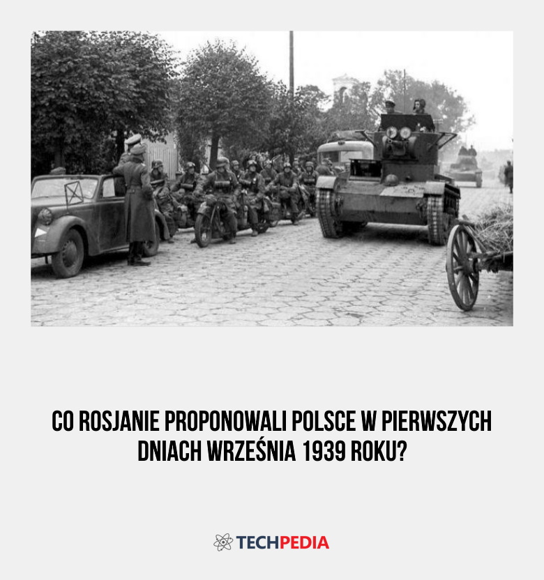 Co Rosjanie proponowali Polsce w pierwszych dniach września 1939 roku?