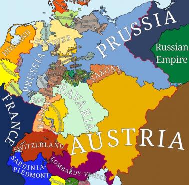 Związek Niemiecki (niem. Deutscher Bund) w 1838 roku