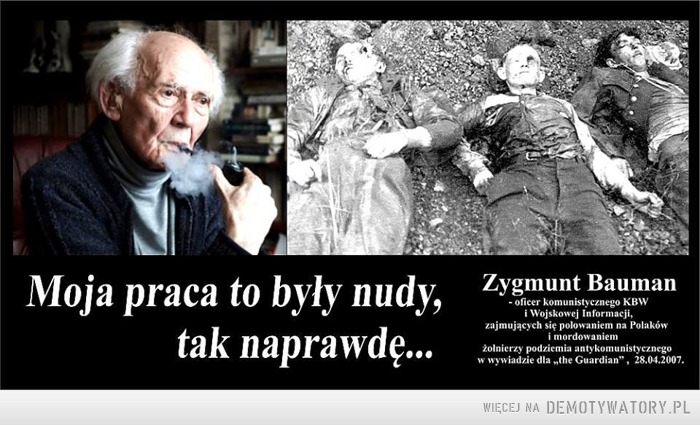 Żydowski zbrodniarz i sadysta z KBW, za mordy otrzymał stopień majora i Krzyż Walecznych, Zygmunt Bauman