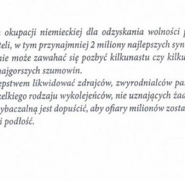 W odpowiedzi na sowiecki terror. Rozkaz do oddziałów wydany przez kpt.Stanisława Michała Sojczyńskiego "Warszyca", 1946