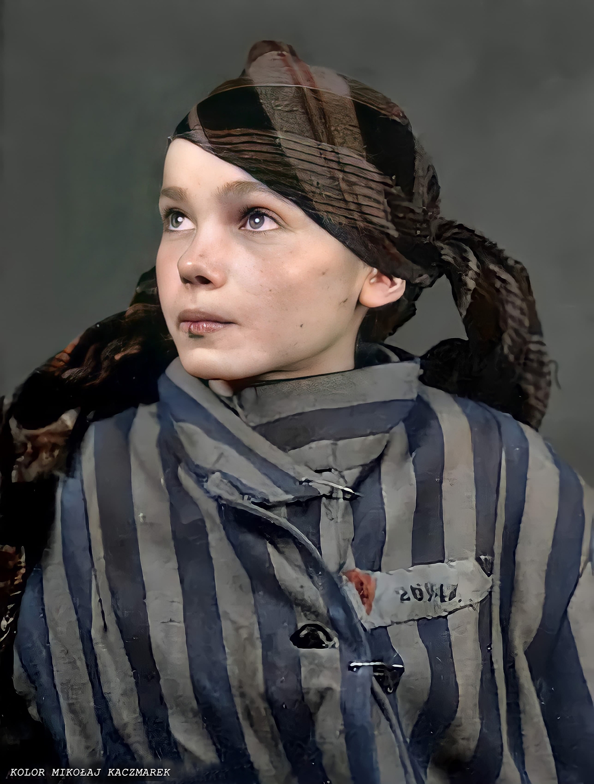 14-letnia Czesława Kwoka, zabita przez Niemców zastrzykiem fenolu 12 marca 1943 w Auschwitz