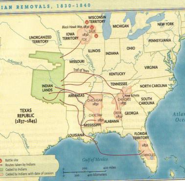 Deportacje Indian w USA w latach 1830-1840