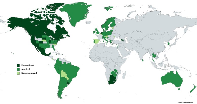 Legalność marihuany w Europie, 03.2021