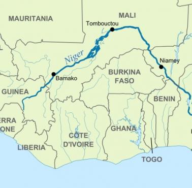 Niger – trzecia pod względem długości i powierzchni dorzecza rzeka Afryki