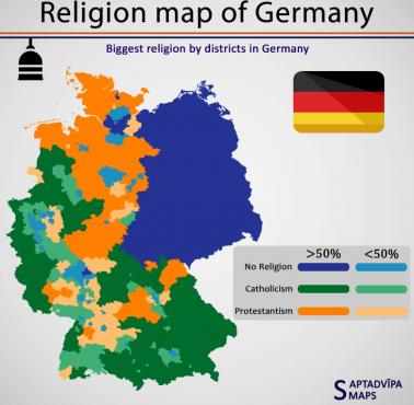 Dominujące religie w Niemczech (dominujące)