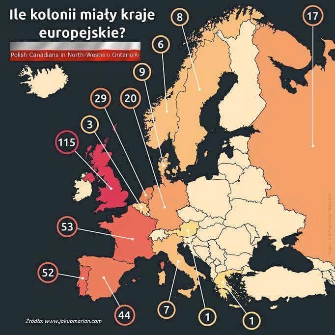 Ile kolonii miały kraje europejskie?