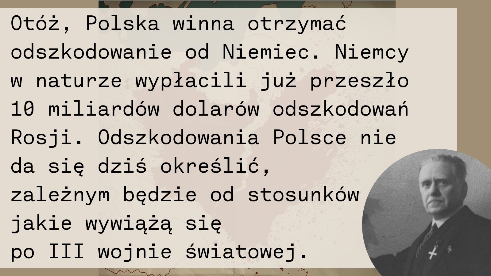 Studnicki w kwestii odszkodowań w 1953 roku