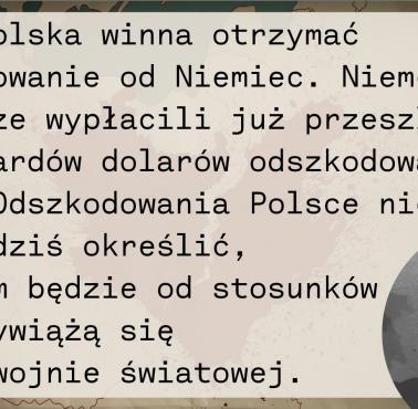 Studnicki w kwestii odszkodowań w 1953 roku