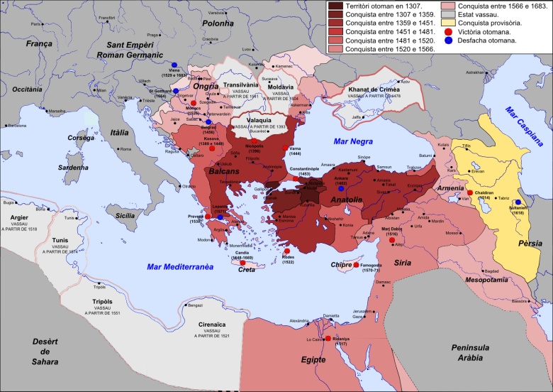 Ekspansja Imperium Osmańskiego od 1307 roku