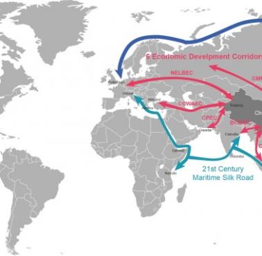 Geopolityka: Nowy Jedwabny Szlak (Inicjatywa Pasa i Szlaku) 6 głównych nitek