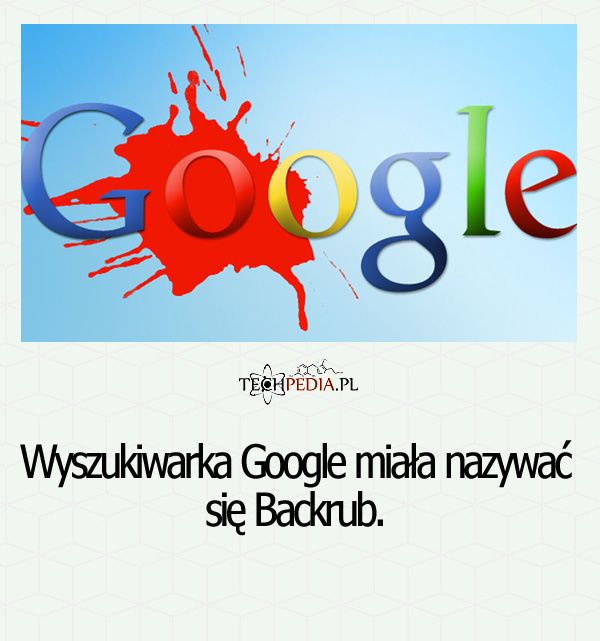 Wyszukiwarka Google miała nazywać się ...