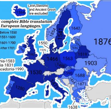 Pierwsze pełne tłumaczenie Biblii w Europie