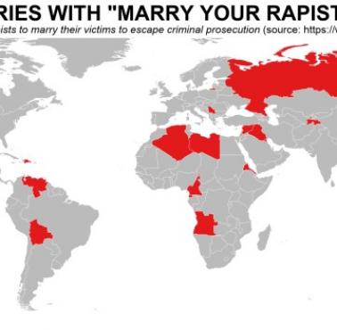Państwa, gdzie prawo umożliwia poślubienie gwałciciela, 2021