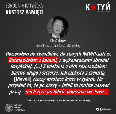 Major KGB, orędownik prawdy, przyjaciel Polaków.  Były funkcjonariusz KGB w stopniu majora Oleg Zakirow na własną rękę prowadził