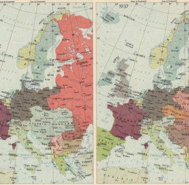 Granice państw europejskich w 1914 i 1937 roku