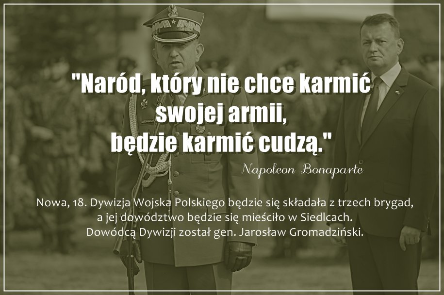Geopolityka: Naród, który nie chce karmić własnej armii, będzie karmić cudzą Bonaparte