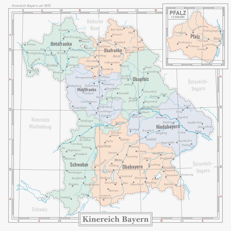 Królestwo Bawarii w 1870 roku