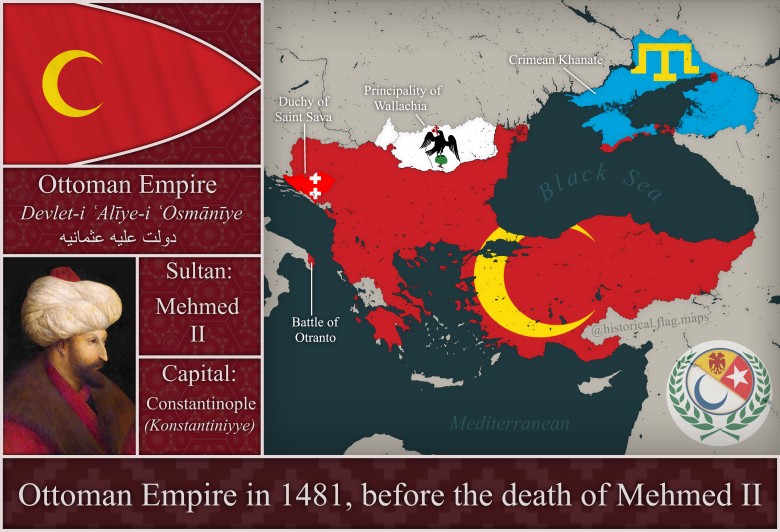 Imperium osmańskie za panowania Mehmeda II, 1481