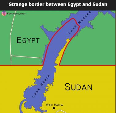 Granica między Egiptem a Sudanem