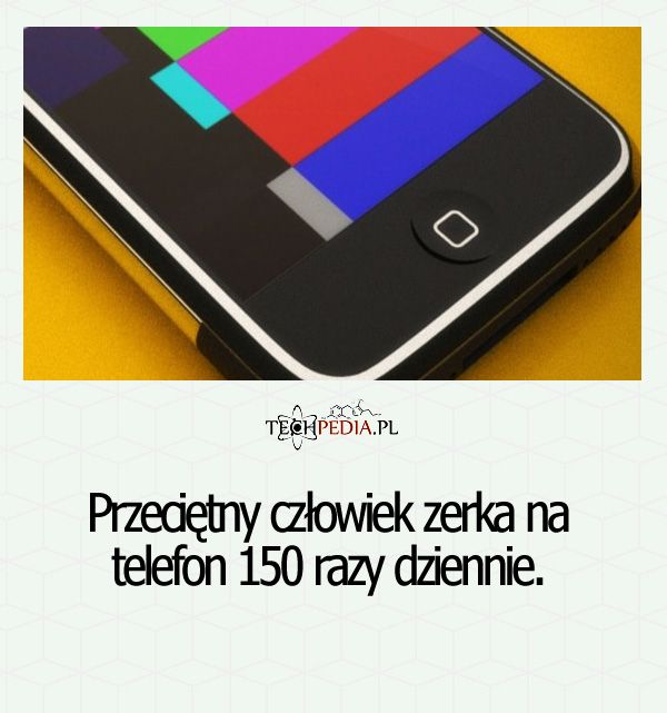 Przeciętny człowiek zerka na telefon ...