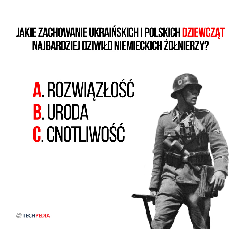Jakie zachowanie ukraińskich i polskich dziewcząt najbardziej dziwiło niemieckich żołnierzy?