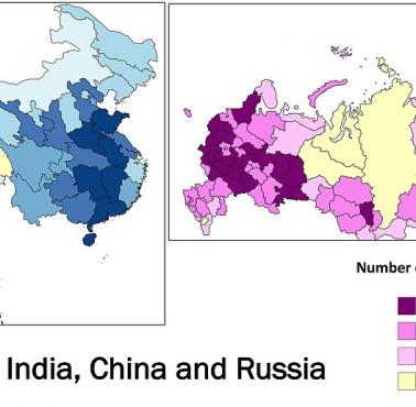Proporcja mężczyzn do kobiet w Rosji, Indiach i Chinach