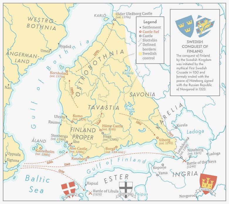 Szwedzki podbój Finlandii, 1150-1323