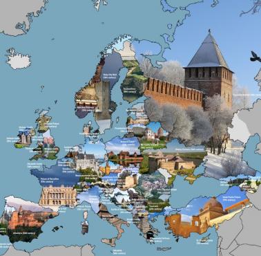Najpopularniejsze zamki w poszczególnych krajach Europy (według Tripadvisor)