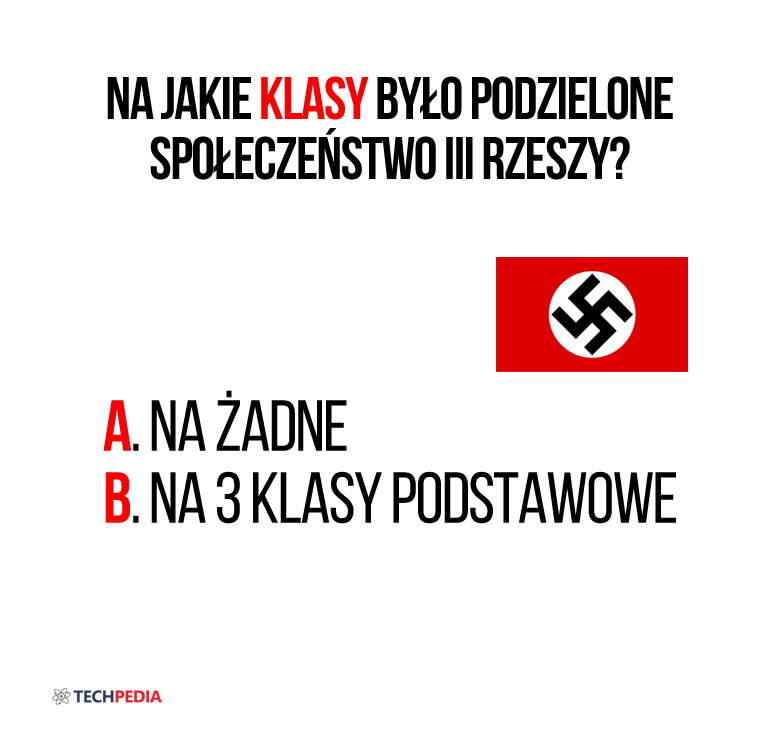 Na jakie klasy było podzielone społeczeństwo III Rzeszy?