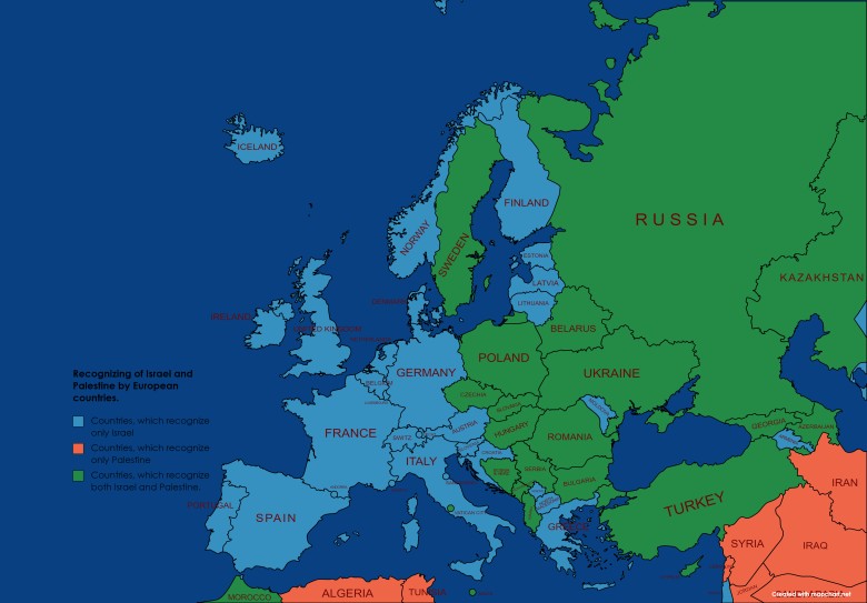 Uznanie Izraela i Palestyny przez kraje europejskie, 2021