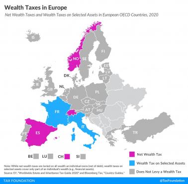 Podatki spadkowe (majątkowe) w Europie, 2020