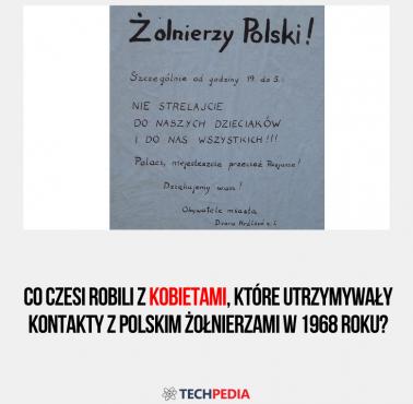 Co Czesi robili z kobietami, które utrzymywały kontakty z polskim żołnierzami w 1968 roku?