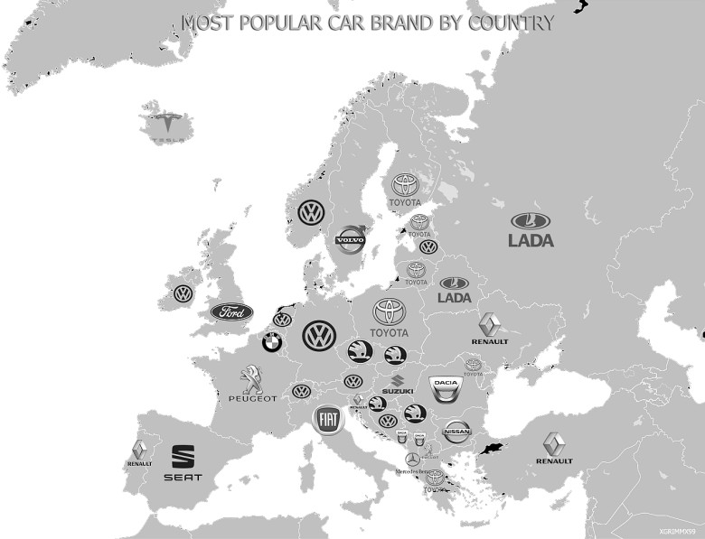 Najpopularniejsza marka samochodowa w Europie, 2020