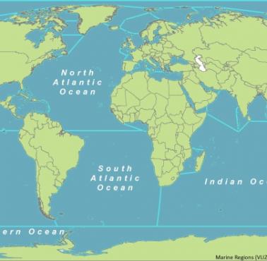 Granice między oceanami na świecie