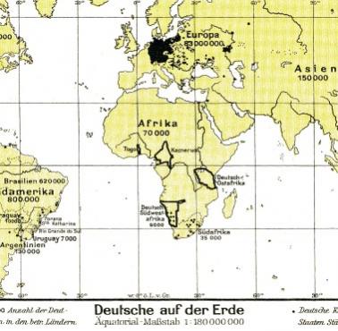 Niemiecka diaspora na świecie w 1930 roku