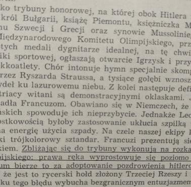 Olimpiada w Berlinie, 1936, Fragment wspomnień amb. A. Francoisa-Ponceta (s. 171)