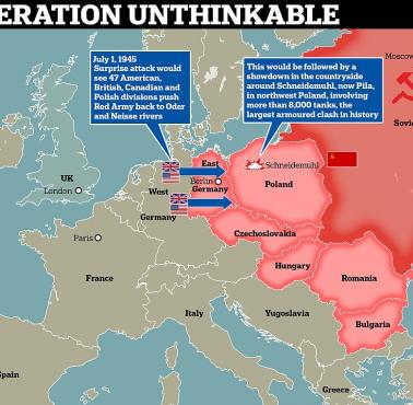 Operacja Unthinkable - brytyjski plan ataku na ZSRR z połowy kwietnia 1945 roku