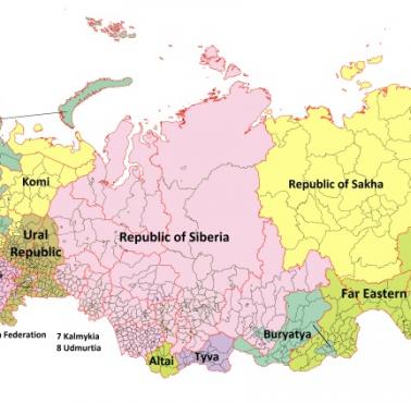 Kraje, które mogłyby powstać w wyniku rozpadu Federacji Rosyjskiej (Rosji)