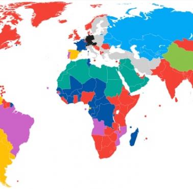 Najpopularniejsze wydanie językowe Wikipedii według kraju, 2021