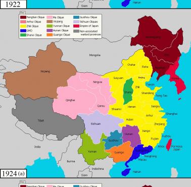 Wojna domowa w Chinach (wojny warlordów) od 1920 do 1926 roku