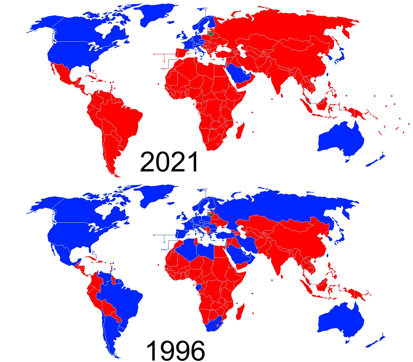 PKB na osobę na Litwie w latach 1996-2021